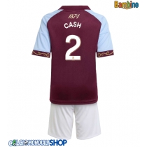Maglie da calcio Aston Villa Matty Cash #2 Prima Maglia Bambino 2025-26 Manica Corta + Pantaloni corti)